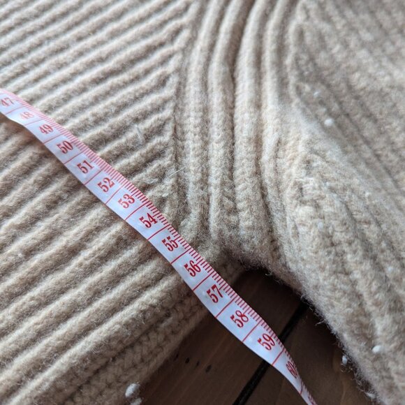 UNIQLO Camel Ribbed Cropped Cardigan – Size XL - Picture 3 of 4